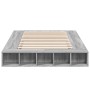 Sonoma gray engineered wood bed frame 140x190 cm by vidaXL, Beds and slatted bases - Ref: Foro24-3280494, Price: 165,31 €, Di...