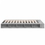 Sonoma gray engineered wood bed frame 140x190 cm by vidaXL, Beds and slatted bases - Ref: Foro24-3280494, Price: 165,31 €, Di...