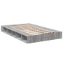 Sonoma gray engineered wood bed frame 140x190 cm by vidaXL, Beds and slatted bases - Ref: Foro24-3280494, Price: 165,31 €, Di...