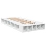 White engineered wood bed frame 90x190 cm by vidaXL, Beds and slatted bases - Ref: Foro24-3280524, Price: 122,54 €, Discount: %