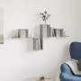 Sonoma gray engineered wood wall shelf 104.5x10x43 cm by vidaXL, Shelves and shelves - Ref: Foro24-840728, Price: 26,67 €, Di...