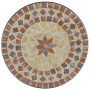 Juego de bistró de mosaico de hierro cerámica terracota blanco de vidaXL, Conjuntos de jardín - Ref: Foro24-3216356, Precio: ...