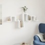 White engineered wood wall shelf 104.5x10x43 cm by vidaXL, Shelves and shelves - Ref: Foro24-840723, Price: 28,86 €, Discount: %