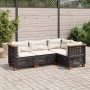 4-piece garden sofa set with black synthetic rattan cushions by vidaXL, Garden sets - Ref: Foro24-3261800, Price: 372,46 €, D...