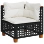 4-piece garden sofa set with black synthetic rattan cushions by vidaXL, Garden sets - Ref: Foro24-3261800, Price: 365,50 €, D...