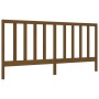 Honey brown solid wood bed frame with headboard by vidaXL, Beds and slatted bases - Ref: Foro24-3193809, Price: 173,19 €, Dis...