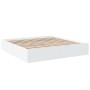 White engineered wood bed frame 180x200 cm by vidaXL, Beds and slatted bases - Ref: Foro24-3280993, Price: 132,93 €, Discount: %