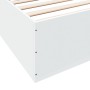 White engineered wood bed frame 180x200 cm by vidaXL, Beds and slatted bases - Ref: Foro24-3280993, Price: 132,93 €, Discount: %