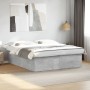 Estructura de cama madera de ingeniería gris hormigón 180x200cm de vidaXL, Camas y somieres - Ref: Foro24-3280905, Precio: 15...