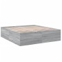 Estructura de cama madera de ingeniería gris Sonoma 180x200 cm de vidaXL, Camas y somieres - Ref: Foro24-3280907, Precio: 154...