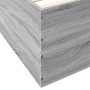 Estructura de cama madera de ingeniería gris Sonoma 180x200 cm de vidaXL, Camas y somieres - Ref: Foro24-3280907, Precio: 154...