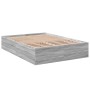 Estructura de cama madera de ingeniería gris Sonoma 140x190 cm de vidaXL, Camas y somieres - Ref: Foro24-3281033, Precio: 118...