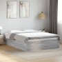 Estructura de cama madera de ingeniería gris Sonoma 140x190 cm de vidaXL, Camas y somieres - Ref: Foro24-3281033, Precio: 118...