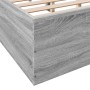 Estructura de cama madera de ingeniería gris Sonoma 140x190 cm de vidaXL, Camas y somieres - Ref: Foro24-3281033, Precio: 118...