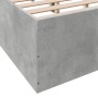 Estructura de cama madera de ingeniería gris hormigón 150x200cm de vidaXL, Camas y somieres - Ref: Foro24-3281010, Precio: 12...