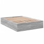 Sonoma gray engineered wood bed frame 140x200 cm by vidaXL, Beds and slatted bases - Ref: Foro24-3281019, Price: 121,87 €, Di...