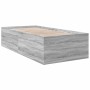 Estructura de cama madera de ingeniería gris Sonoma 90x200 cm de vidaXL, Camas y somieres - Ref: Foro24-3280970, Precio: 106,...