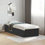 Black engineered wood bed frame 100x200 cm by vidaXL, Beds and slatted bases - Ref: Foro24-3281050, Price: 96,17 €, Discount: %