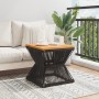 Black acacia wood wire base coffee table 38x38x38 cm by vidaXL, Garden tables - Ref: Foro24-365636, Price: 73,42 €, Discount: %