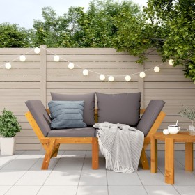 Garden bench with cushions 2 in 1 solid acacia wood by vidaXL, garden benches - Ref: Foro24-367580, Price: 277,99 €, Discount: %