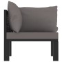 Corner sectional sofa left armrest anthracite PE rattan by vidaXL, Modular outdoor sofas - Ref: Foro24-49397, Price: 128,49 €...