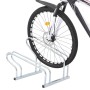 Soporte para 2 bicicletas suelo independiente acero galvanizado de vidaXL, Bases y soportes para almacenar bicicletas - Ref: ...