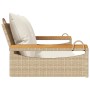 Swing bench with beige synthetic rattan cushions 109x62x40 cm by vidaXL, garden benches - Ref: Foro24-368148, Price: 124,93 €...