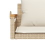 Schaukelbank mit beigen synthetischen Rattankissen 109x62x40 cm von vidaXL, Gartenbänke - Ref: Foro24-368148, Preis: 119,99 €...