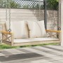 Schaukelbank mit beigen synthetischen Rattankissen 109x62x40 cm von vidaXL, Gartenbänke - Ref: Foro24-368157, Preis: 111,99 €...