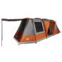 Camping tent with tunnel 4 people waterproof gray orange by vidaXL, tents - Ref: Foro24-94630, Price: 278,18 €, Discount: %