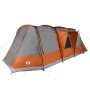 Camping tent with tunnel 4 people waterproof gray orange by vidaXL, tents - Ref: Foro24-94630, Price: 278,18 €, Discount: %