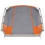 Camping tent with tunnel 4 people waterproof gray orange by vidaXL, tents - Ref: Foro24-94630, Price: 278,18 €, Discount: %