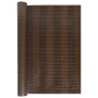 Brown and black synthetic rattan balcony awning 400x80 cm by vidaXL, fence panels - Ref: Foro24-156253, Price: 32,99 €, Disco...