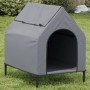 Hundehütte aus Oxford-Stoff und anthrazitgrauem Stahl von vidaXL, Hundehütten - Ref: Foro24-172590, Preis: 65,53 €, Rabatt: %