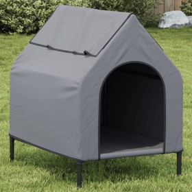 Casa para perros tela Oxford y acero gris antracita de vidaXL, Casetas para perros - Ref: Foro24-172590, Precio: 61,53 €, Des...