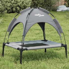 Dog bed with canopy anthracite oxford fabric and steel by vidaXL, Beds for dogs - Ref: Foro24-172592, Price: 32,69 €, Discoun...