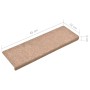 Stufenmatte 15 Stück brauner gestanzter Stoff 65x21x4cm von vidaXL, Treppenmatten - Ref: Foro24-134561, Preis: 38,14 €, Rabat...