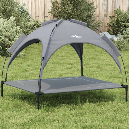 Dog bed with canopy anthracite oxford fabric and steel by vidaXL, Beds for dogs - Ref: Foro24-172599, Price: 39,99 €, Discoun...