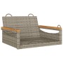 Graue Schaukelbank aus synthetischem Rattan, 63 x 62 x 40 cm von vidaXL, Gartenbänke - Ref: Foro24-368162, Preis: 71,49 €, Ra...