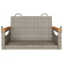 Graue Schaukelbank aus synthetischem Rattan, 63 x 62 x 40 cm von vidaXL, Gartenbänke - Ref: Foro24-368162, Preis: 71,49 €, Ra...