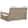 Graue Schaukelbank aus synthetischem Rattan, 63 x 62 x 40 cm von vidaXL, Gartenbänke - Ref: Foro24-368162, Preis: 71,49 €, Ra...