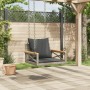 Swing bench with gray synthetic rattan cushions 63x62x40 cm by vidaXL, garden benches - Ref: Foro24-368174, Price: 85,23 €, D...