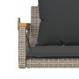 Swing bench with gray synthetic rattan cushions 63x62x40 cm by vidaXL, garden benches - Ref: Foro24-368174, Price: 85,23 €, D...