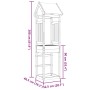 Torre de juegos madera maciza de pino 52,5x46,5x208 cm de vidaXL, Casitas infantiles - Ref: Foro24-845902, Precio: 82,57 €, D...