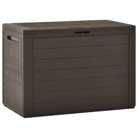 Brown garden storage box 78x44x55 cm by vidaXL, Outdoor storage boxes - Ref: Foro24-49442, Price: 64,20 €, Discount: %