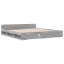 Cama con cajones madera ingeniería gris Sonoma 200x200 cm de vidaXL, Camas y somieres - Ref: Foro24-3280725, Precio: 193,99 €...