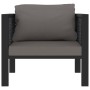 Modular sofa with anthracite gray synthetic rattan cushion by vidaXL, Modular outdoor sofas - Ref: Foro24-49395, Price: 151,1...