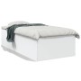 Estructura de cama madera de ingeniería blanca 100x200 cm de vidaXL, Camas y somieres - Ref: Foro24-3280958, Precio: 105,17 €...