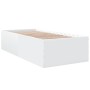 Estructura de cama madera de ingeniería blanca 100x200 cm de vidaXL, Camas y somieres - Ref: Foro24-3280958, Precio: 105,17 €...