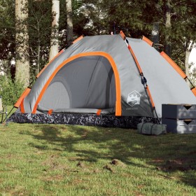 5 person quick opening gray and orange camping tent by vidaXL, tents - Ref: Foro24-4004175, Price: 149,99 €, Discount: %